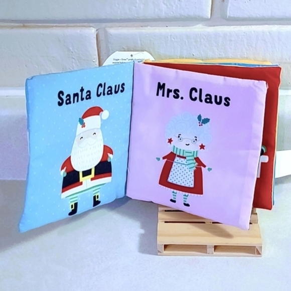 SANTA'S WORKSHOP GIGGLE + GROW HOLIDAY MINI SOFT BOOK AGES  0+ - Picture 2 of 7